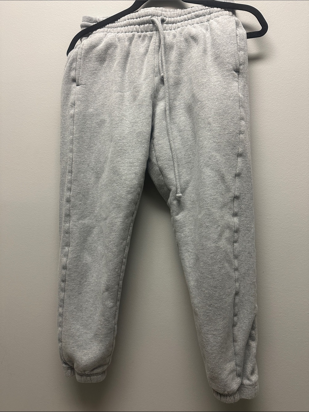 TNA Light Gray Fleece Jogger Sweatpants